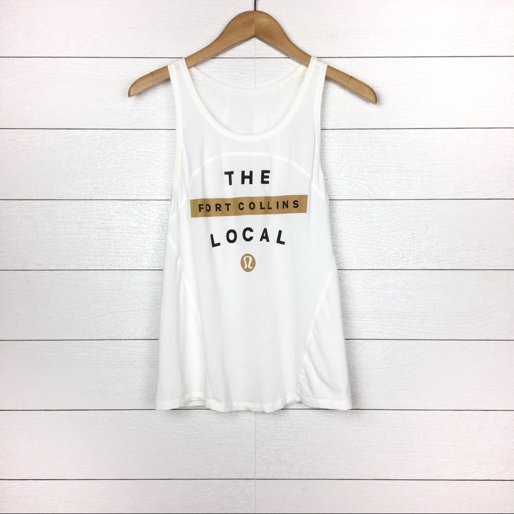 Lululemon Fort Collins CO Local White Tank Top